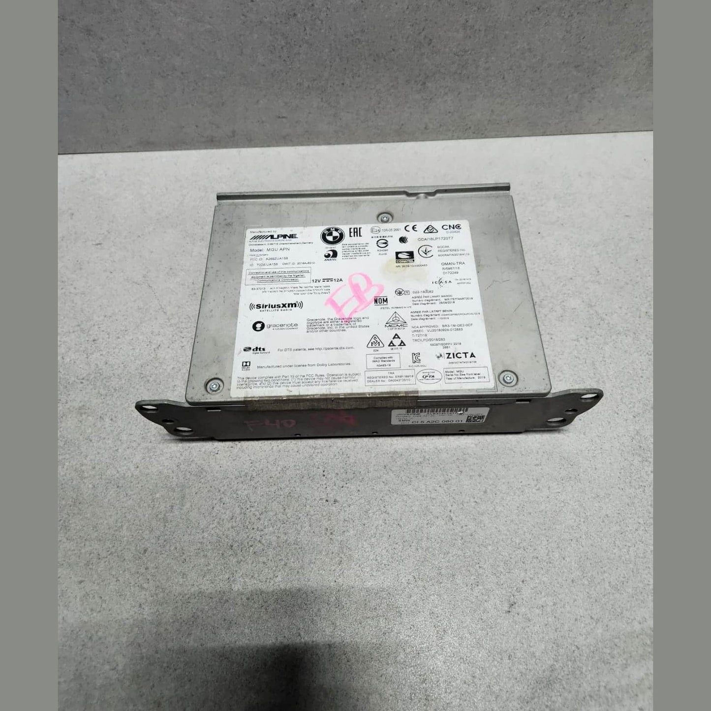 BMW Radio Navigation Module 5A2C080 F40 F44 G20 G21 G28 G30 G31 G32 G11 MGU APN
