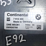 BMW 325i 330i 2005 – 2010 E92 N53 MOTORSTEUERGERÄT DME MSD81 7612455 SET