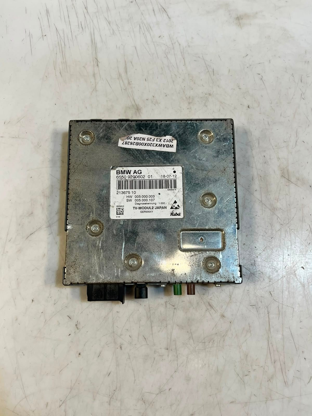 2014 BMW 3' F30 5' F15 F10 F11 F25 F07 535i TV Tuner Module 6550 9290602 OEM