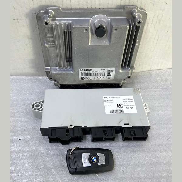 OEM BMW X3 F25 N47N ENGINE CONTROL ECU UNIT MODULE DDE ECU SET 8572419
