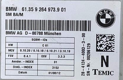 OEM BMW X5 X6 E70 E71 LCI FRONT SEAT CONTROL MODULE 9264973