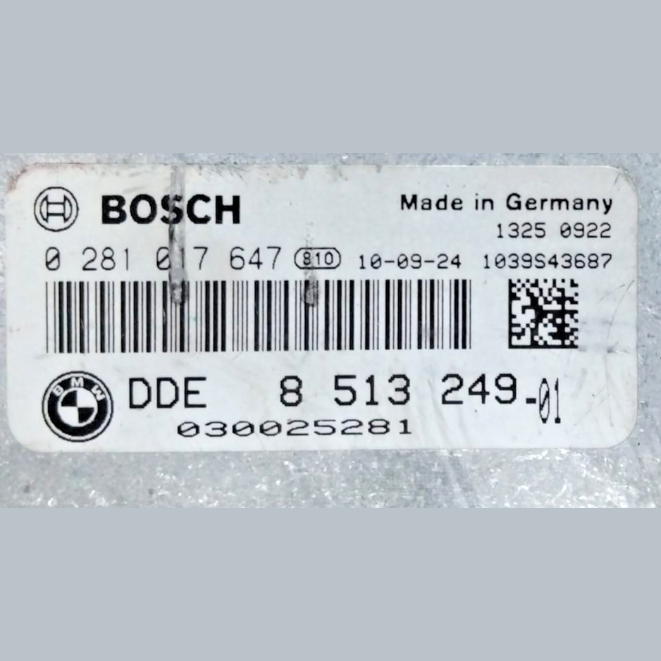 BMW X3 F25 xDrive 20 d Engine Control Unit   Diesel 135kw 2011 ECU 8513249