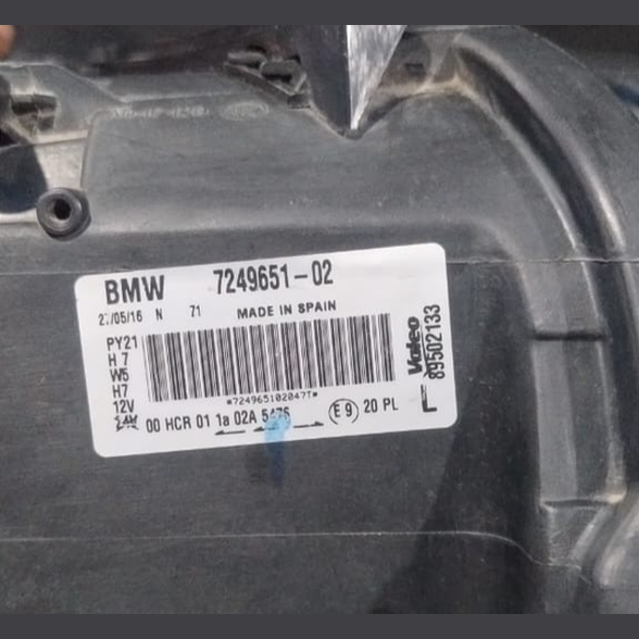 BMW 1 SERIES E81 E82 E87 E88  LEFT SIDE  HEADLIGHT LAMP  -7249651