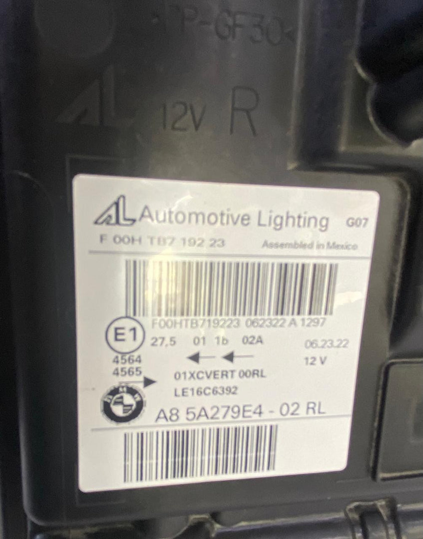 OEM BMW X7 G07 LED ADAPTIVE HEADLIGHT RL RIGHT SIDE 5A279E4 WITHOUT MODULE
