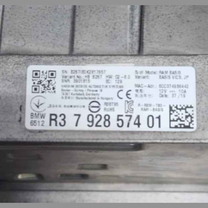 BMW G21 G22 G30 G31 X Series G01 G02 G05 G06 Audio Module Amplifier 7928574 
