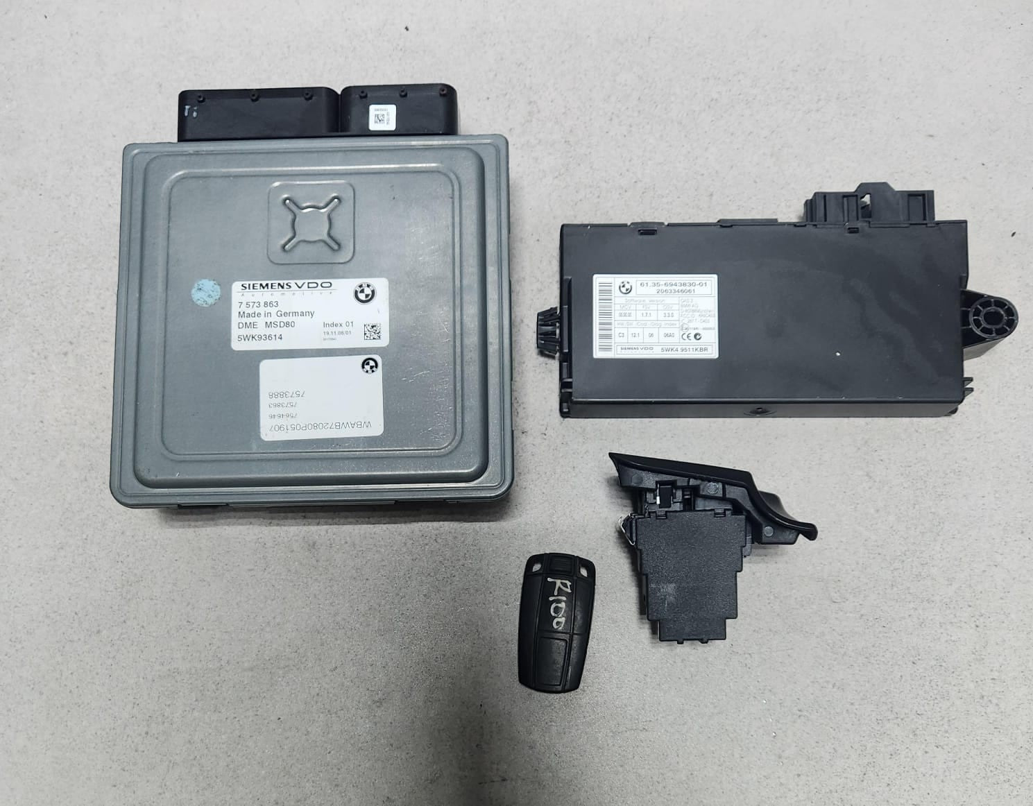 2007-10 BMW 335i Engine Control Module DME 7573863 2007-2008 BMW 335i N54