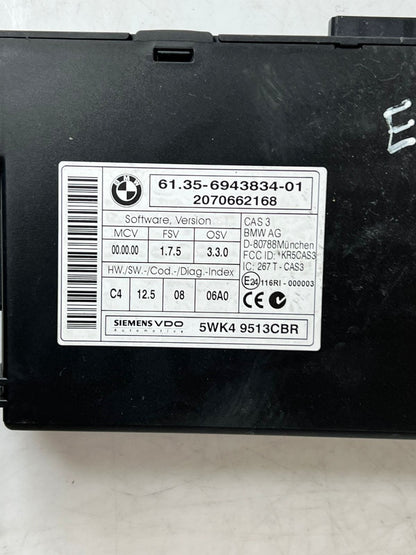 BMW E93 N47 Engine Control Unit ECU COMPLETE SET DDE + CAS3 AG +1KEY 7807530