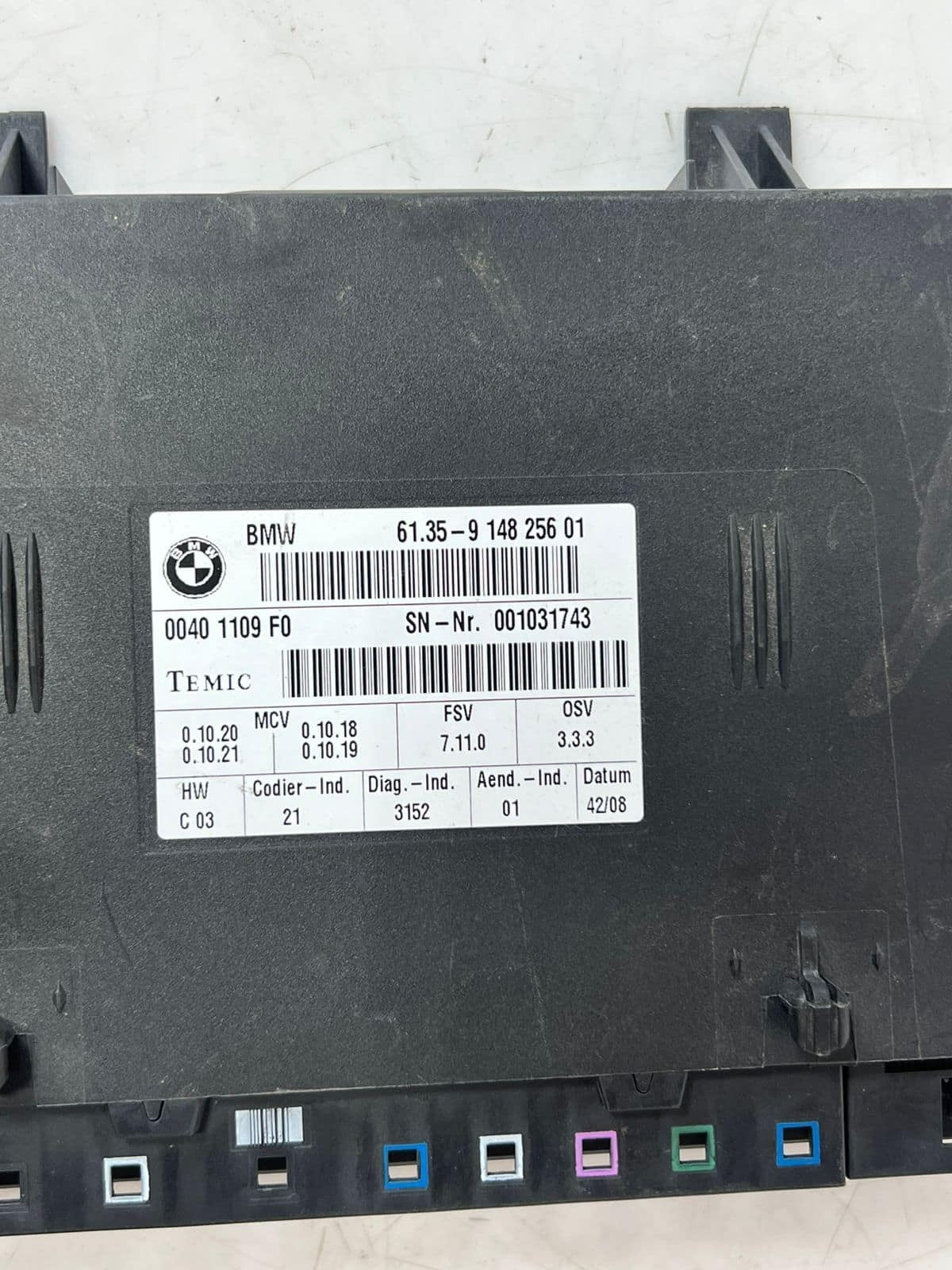 BMW 5' E60 528i 7' E66 E65 Seat Control Module Front Right Electric 9148256 OEM