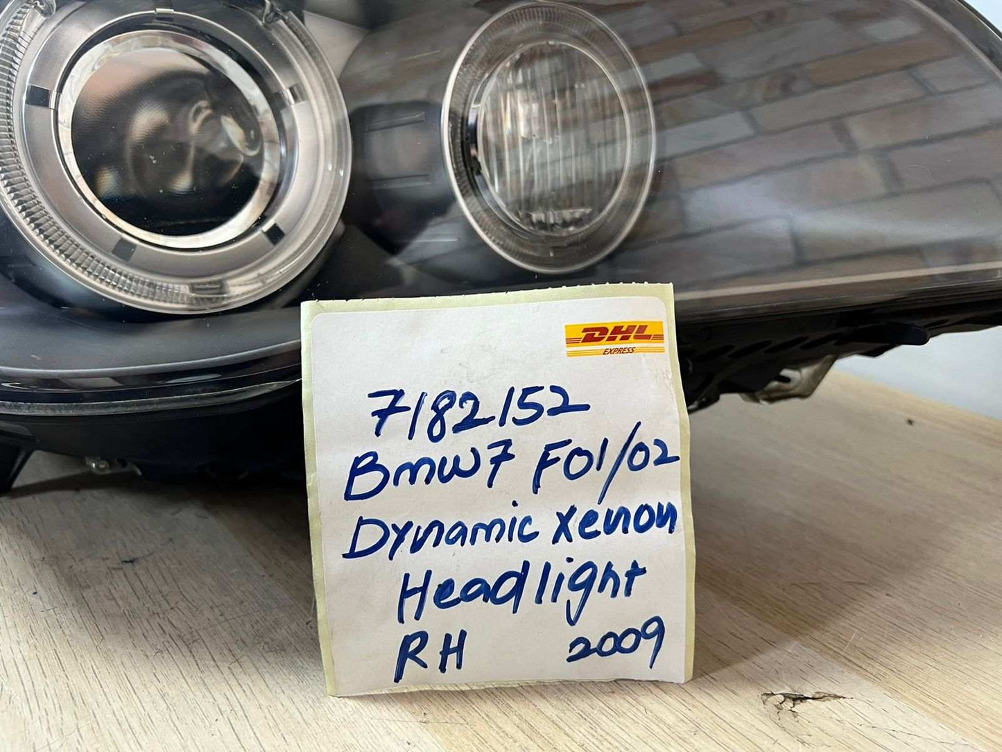 2009 BMW 750Li Headlight Adaptive Ahl Xenon Light Front Right 7182152