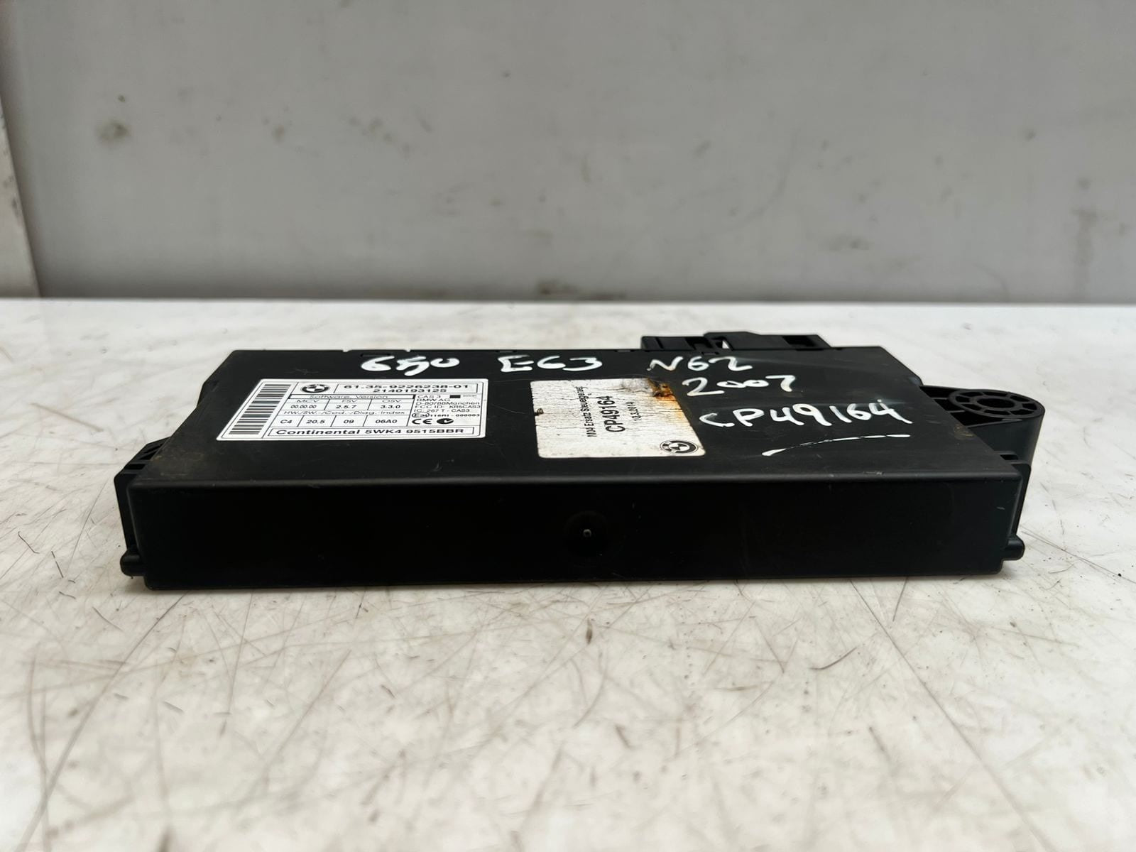 2007 BMW E63 N62 650I 128i Cas3 C4 Control Access System Module 9226238 OEM