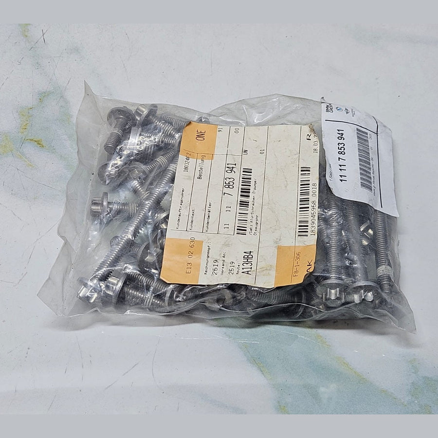 OEM BMW F80 F82 F83 M3 M4 S55 Aluminum Oil Pan Bolt Set 7853941 NEW GENUINE