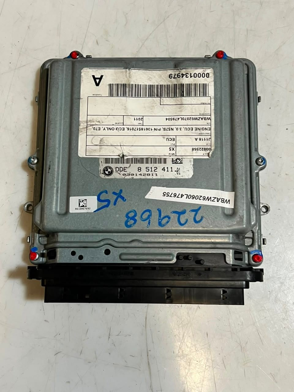 2010 BMW X5 E70 LCI N57S 40dX Engine Control Unit ECU SET DDE+CAS3+1KEY 8512411