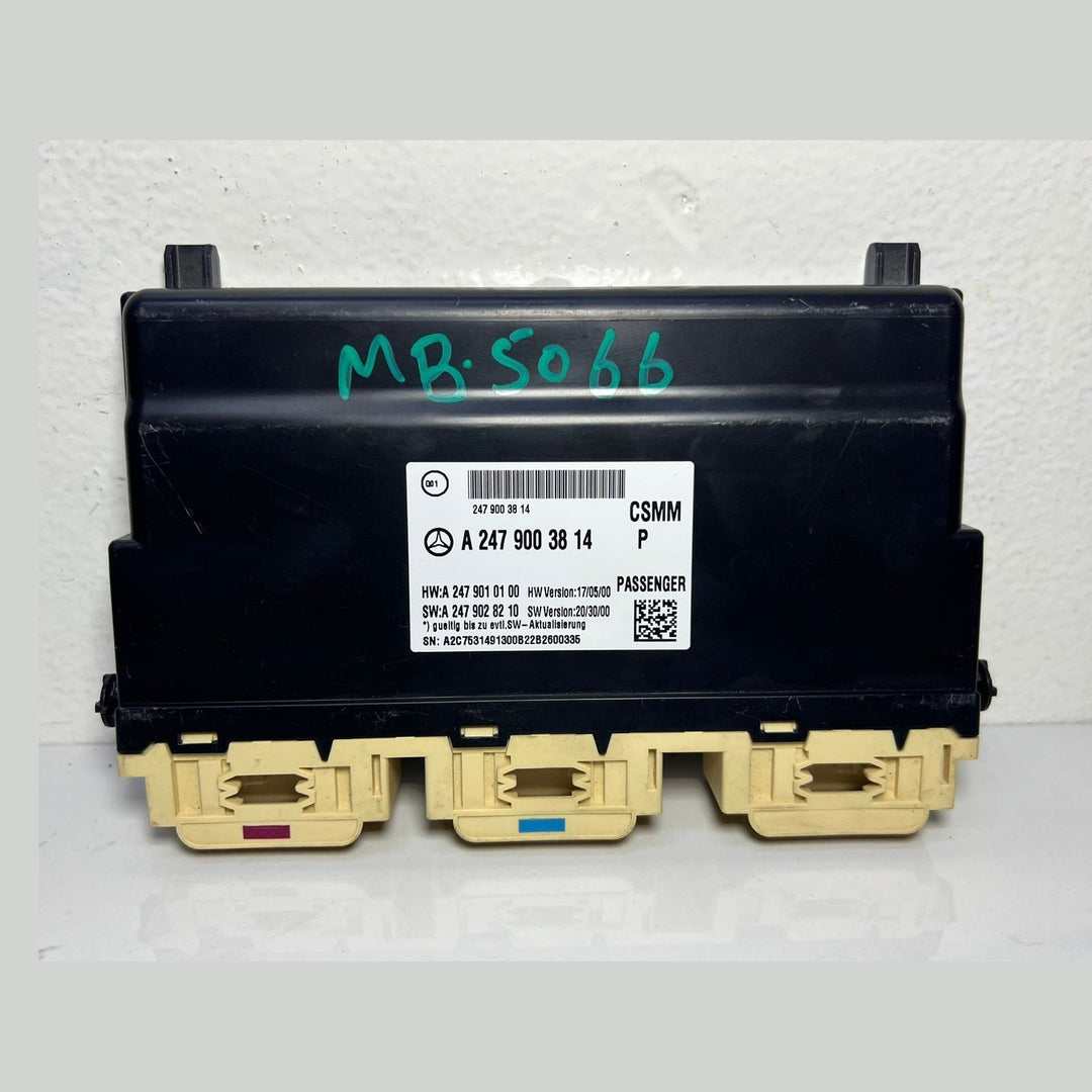 17-19 Mercedes Benz W247 B-Class Passenger Seat Control Module A247 9003814 OEM