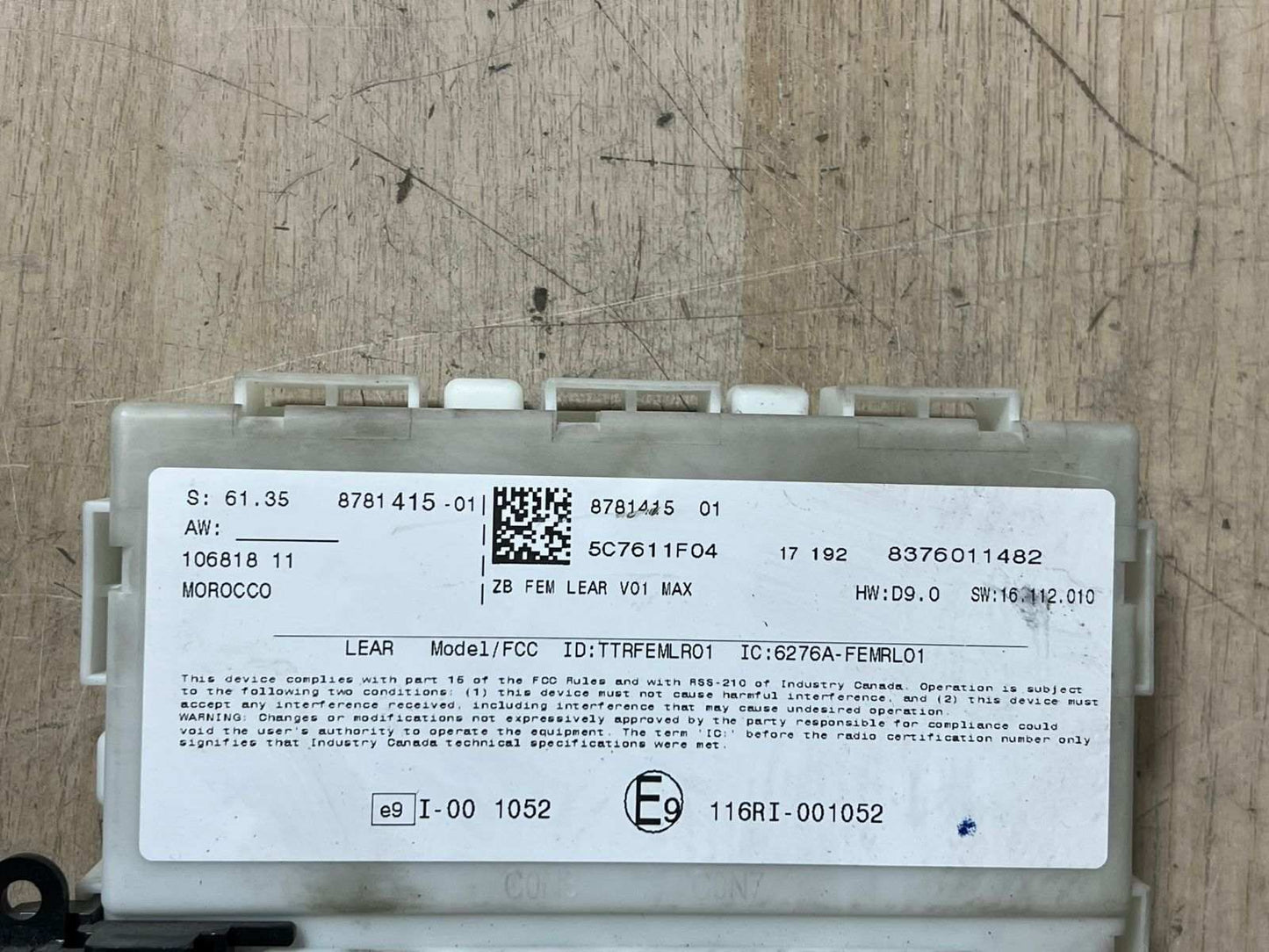 BMW F30 3' 1' Basic control unit key control unit ECU + FEM + 1KEY 8486839