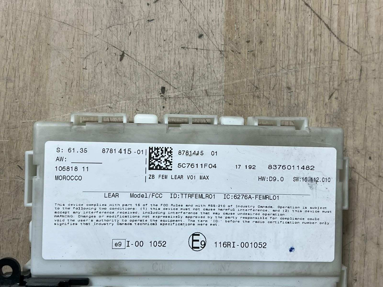 BMW F30 3' 1' Basic control unit key control unit ECU + FEM + 1KEY 8486839