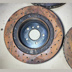 قم بتحميل الصورة إلى عارض الصور، Mercedes-Benz E63 W212 E-Class Front \ Rear Brembo Red Calipers &amp; Brake Discs