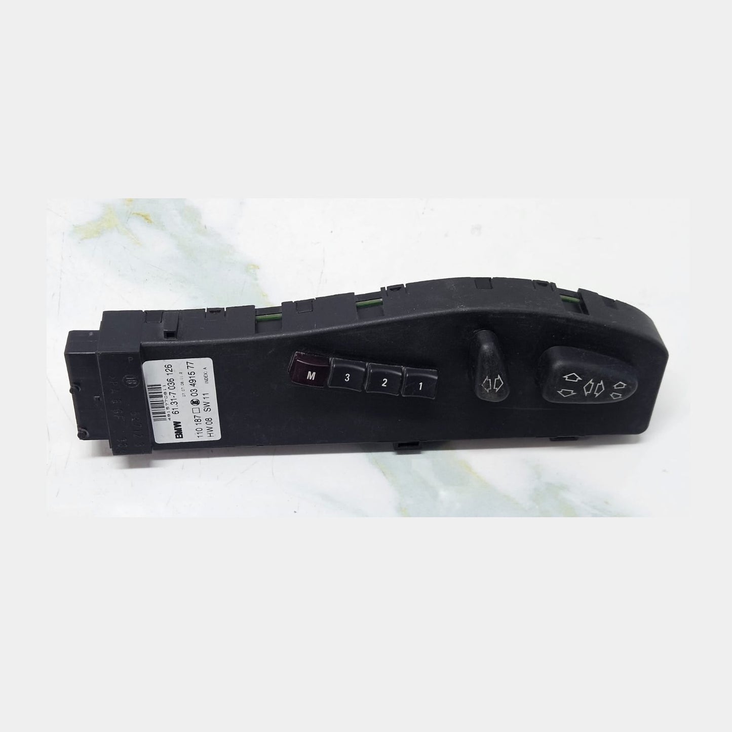 BMW E46, 6 Series E63, X3 E83 Right side Seat Control Switch 7036126 OEM