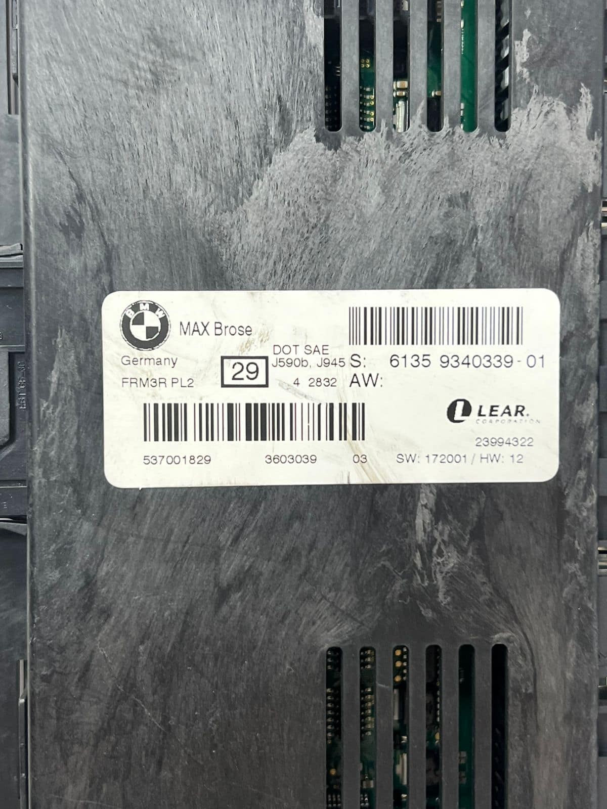 BMW 3 Series E90 E91 E92 E93 X1 E84 FRM3R Footwell Control Module 9340339 OEM