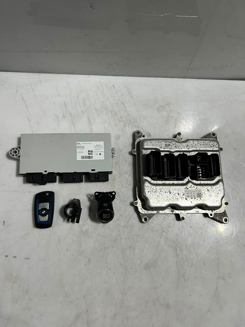 BMW X3 20iX F25 2011-17 N20 ENGINE CONTROL UNIT ECU KIT DME+CAS4+1KEY 7649122