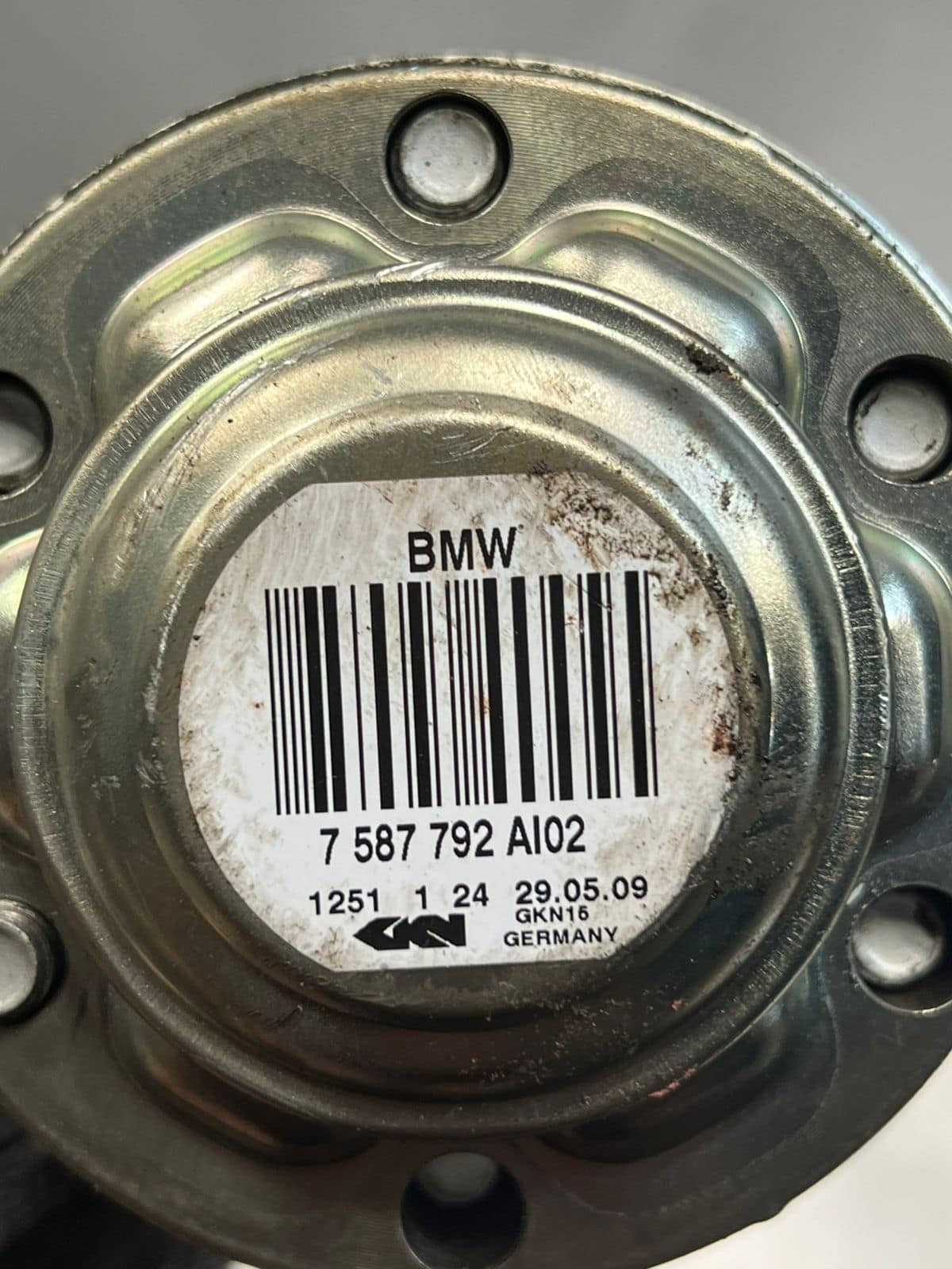 2014 BMW Z4 sDrive35i E89 N54 Rear Right Driveshaft 7587792 OEM