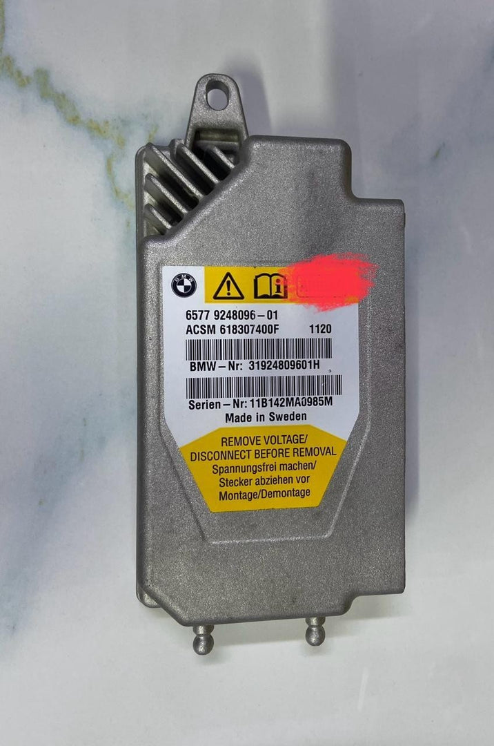 OEM BMW 2011 5 SERIES F10 F11 SRS CONTROL MODULE ECU 9248096