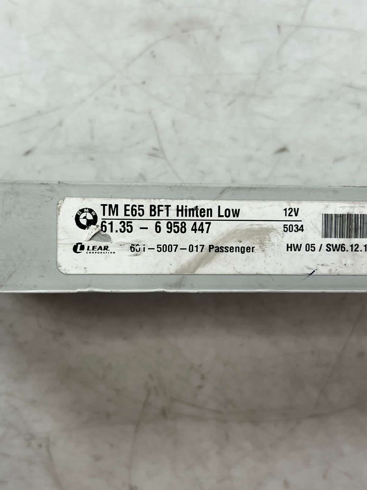 2001 BMW 740i 7 Series E65 E66 Door Control Module 6958447 OEM