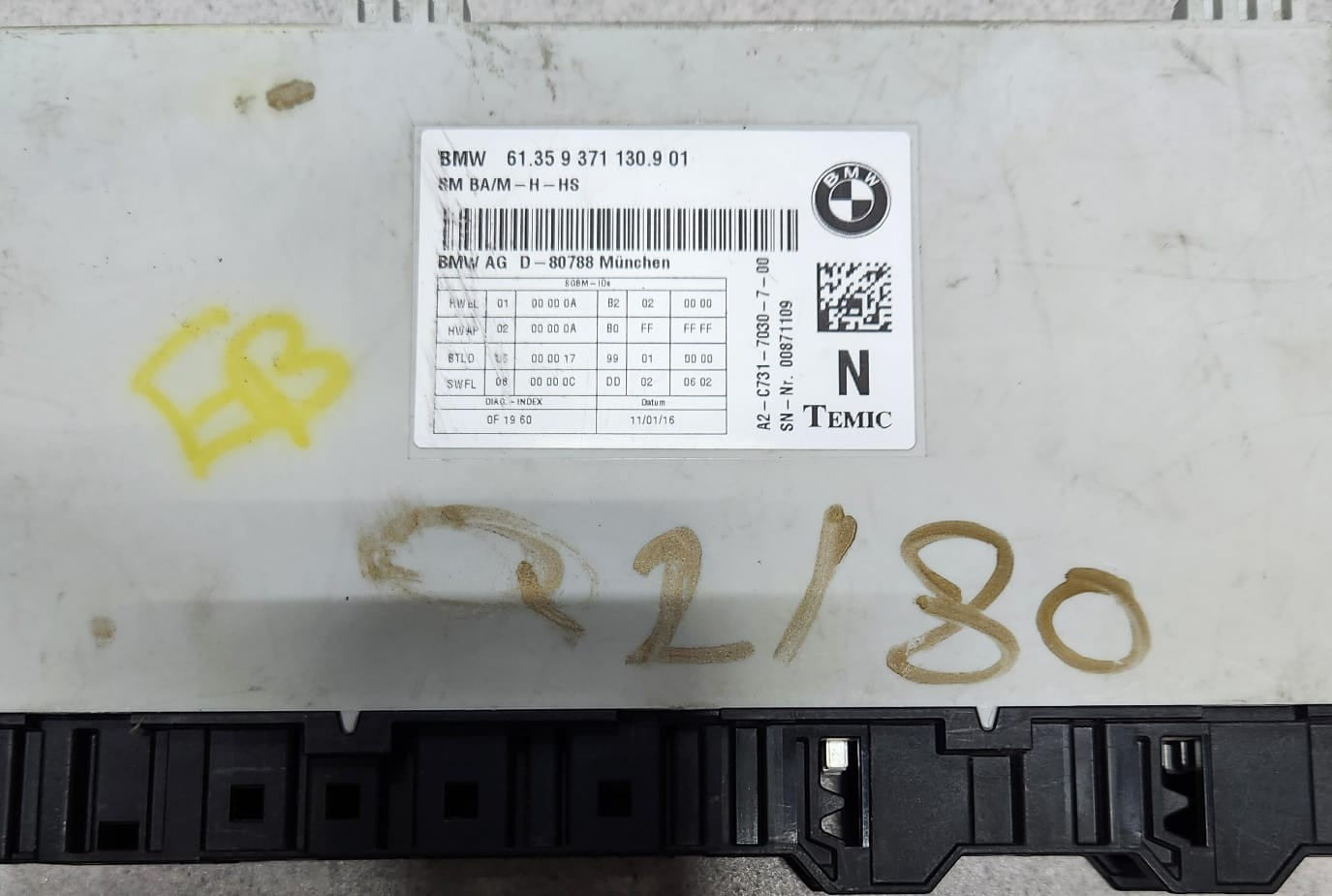 2014-2016 BMW 435i Seat Control Module 9371130  F30 F32 F33 F36 F82 M4 M235