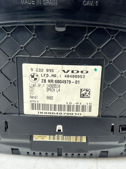 2016 BMW 320i 4 Series F30 F31 F32 F34 Instrument Cluster 6804979 OEM