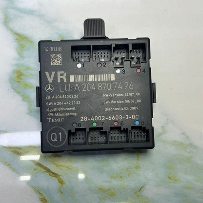 2011-2014 Mercedes-Benz C300 Front Right Door Control Module A 204 8707426 W204 