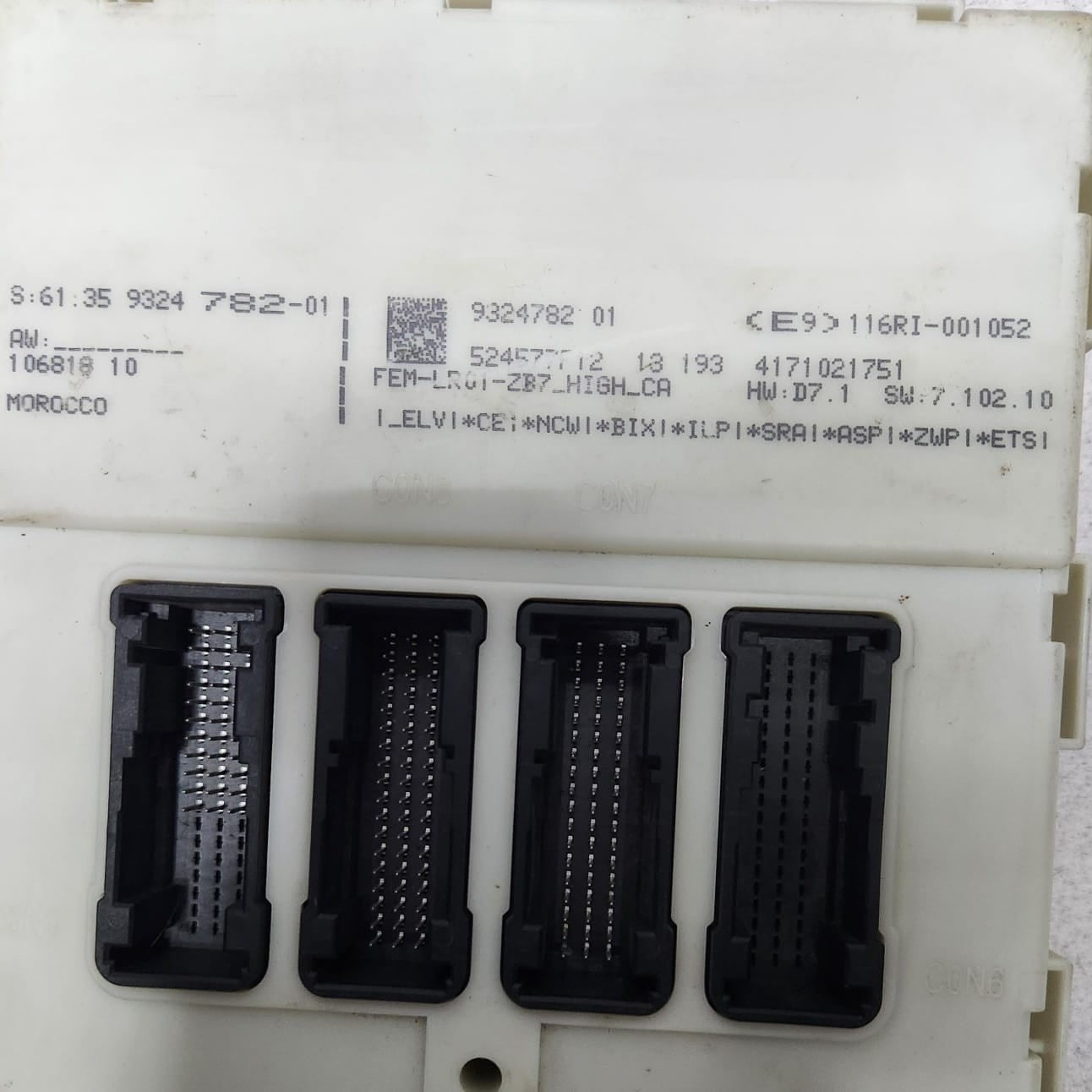 2012-2016 BMW 320i Front Electronic Module 9324782 3 Series 320i 328i 328d