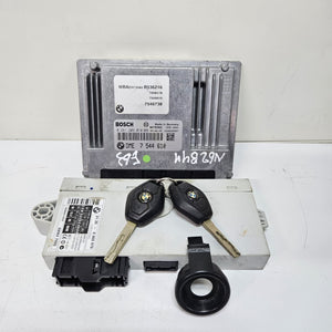 2011 BMW E60 E61 E63 E64 X5 750Li N62 Engine Control Unit DME Key Set 7544610