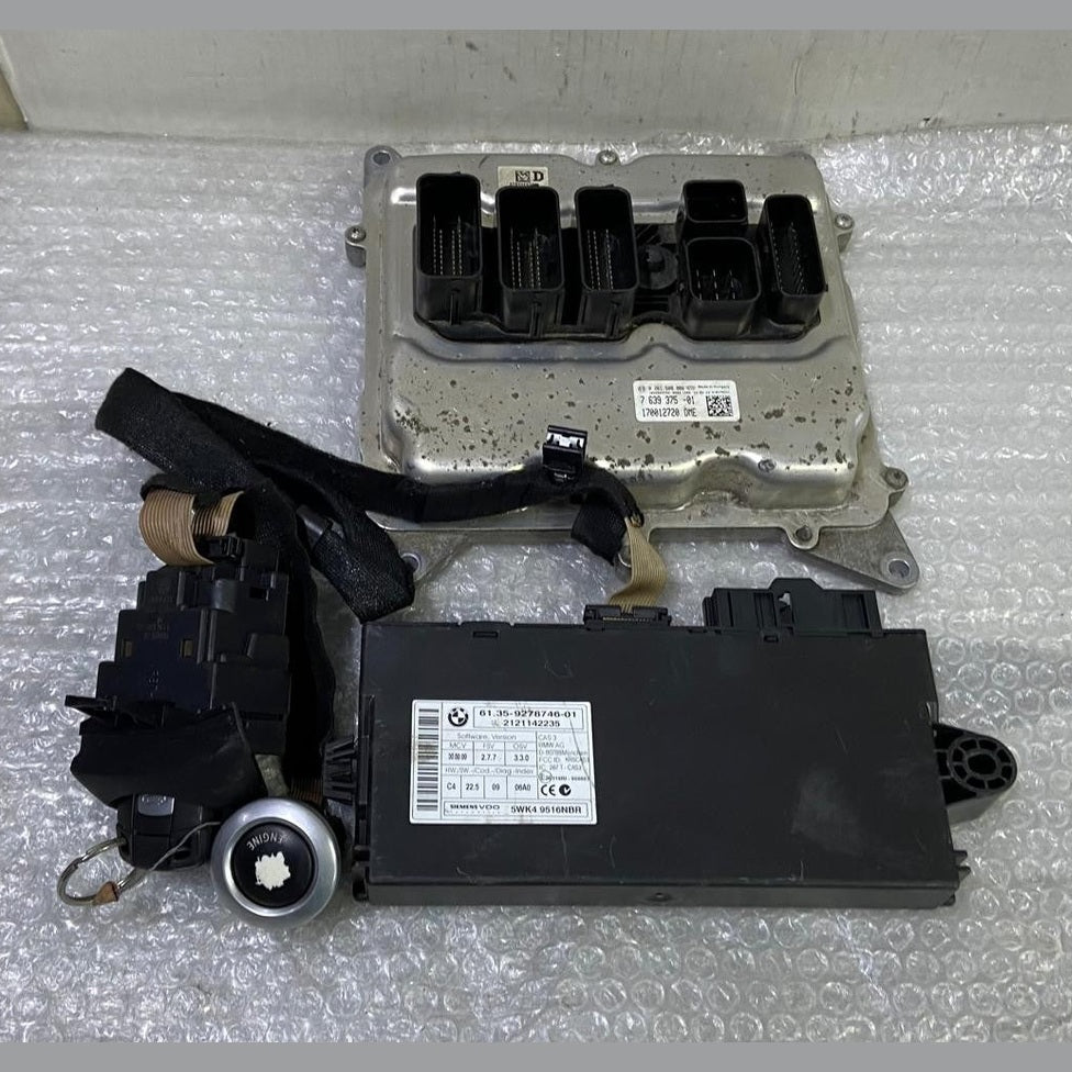 OEM BMW X1 E84 N20B ENGINE CONTROL UNIT DME ECU SET 7639375 BOSCH