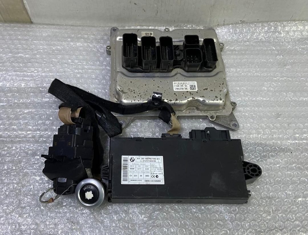 OEM BMW X1 E84 N20B ENGINE CONTROL UNIT DME ECU SET 7639375 BOSCH