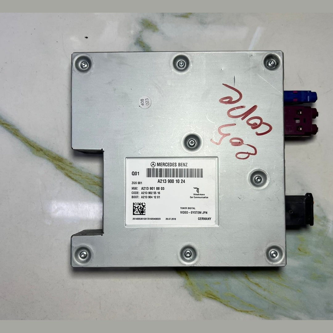 2019 Mercedes-Benz E300 Digital Tv Tuner Control Unit A2139001024 W213 E300