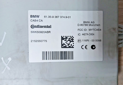 BMW X3 F25 N57 Engine CONTROL MODULE ECU Kit DDE+CAS4 + 1KEY 8586539 OEM