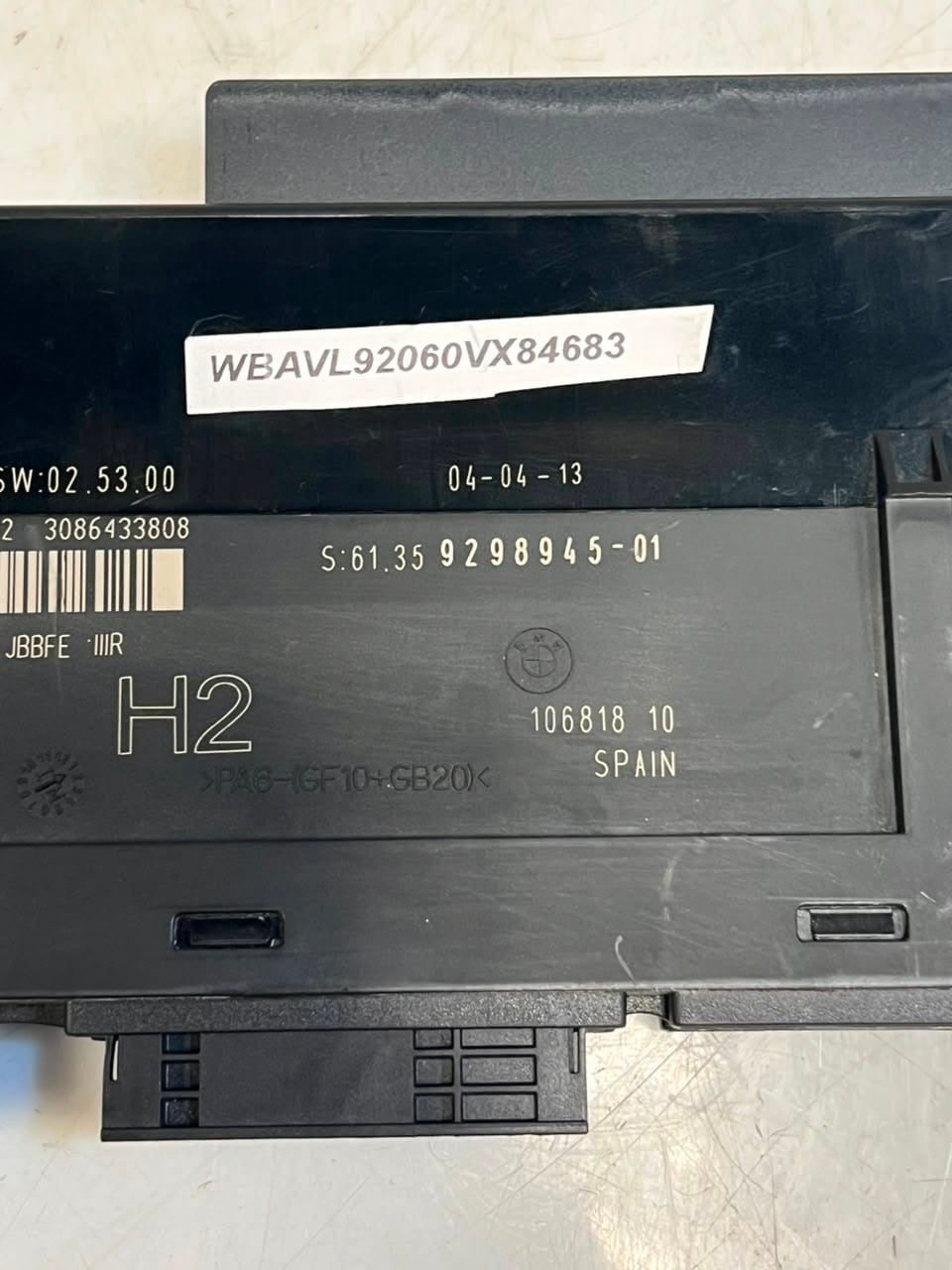2013-2015 BMW X1 E84 Body Control Module JBBFE BCM 9298945 OEM