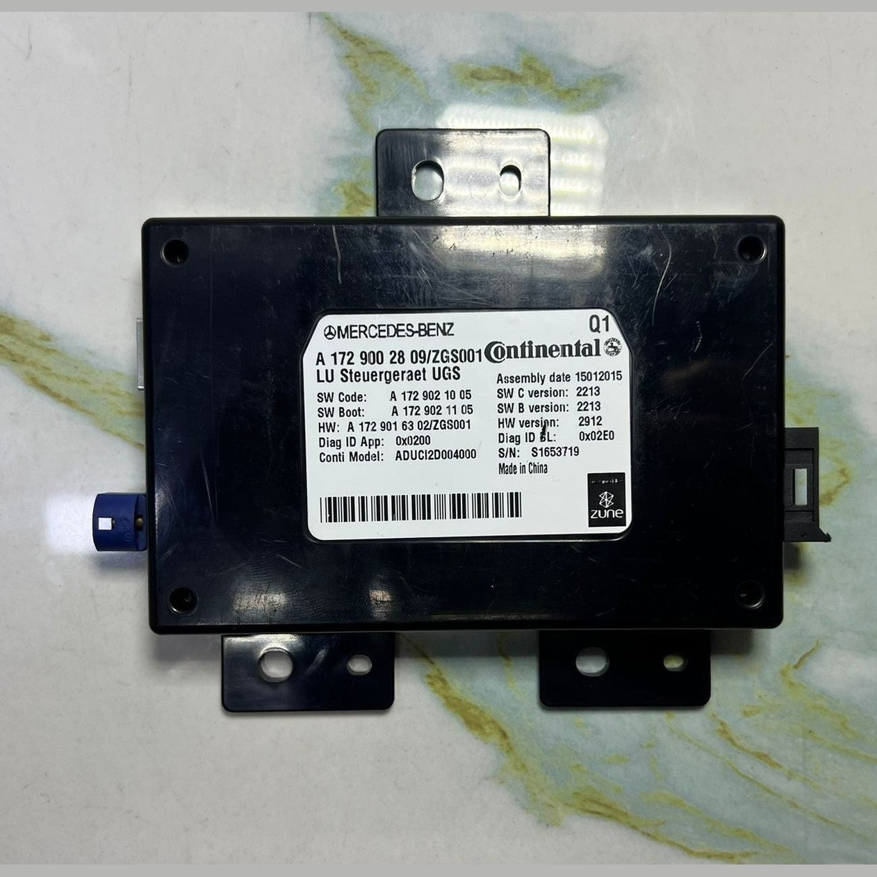 2015 Mercedes-Benz GL450 Communication Interface Control Module A1729002809 CLA