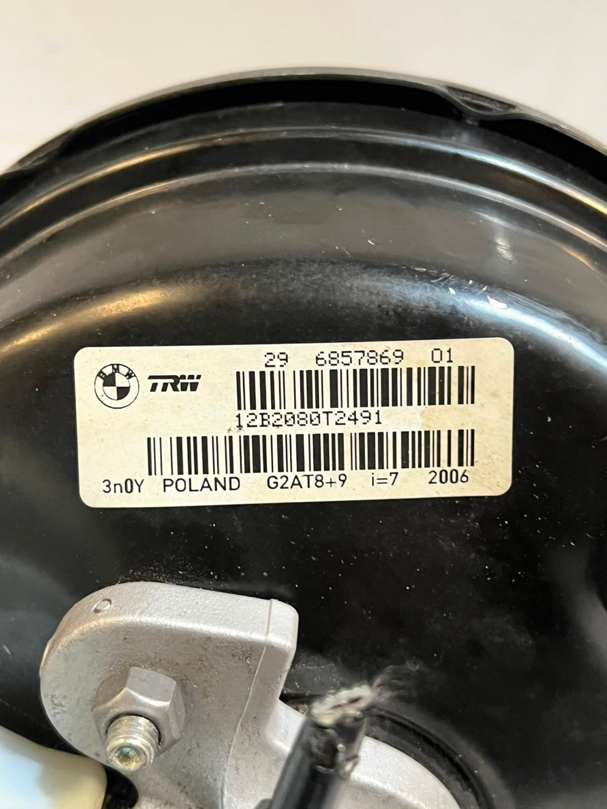 2010-2017 BMW X3 F25 Power Vacuum Brake Booster CYLINDER 6857869 OEM