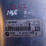 BMW 535i 2010 F07 N55 ENGINE CONTROL COMPUTER ECU UNIT ONLY DME 7612742