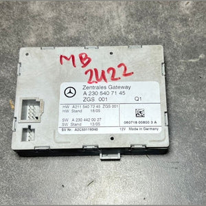 2001-2007 Mercedes-Benz W230 SL Central Gateway Control Module A230 5407145 OEM