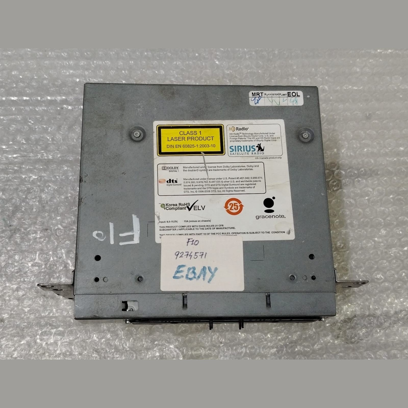 OEM BMW F02 F01 F10 F12 F13 RADIO NAVIGATION CD PLAYER HEADUNIT OEM 9274571