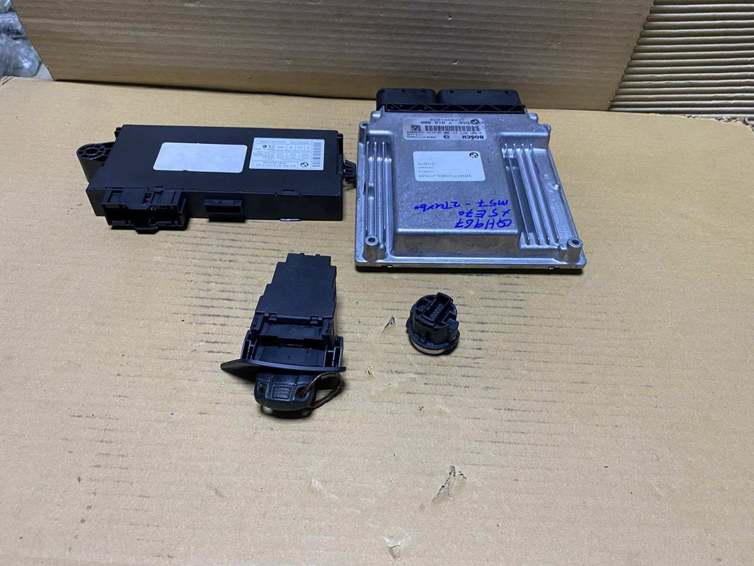 2007-2009 BMW X5 E70 M57N2 3.0 DIESEL Engine Control ECU SET Unit 7810980