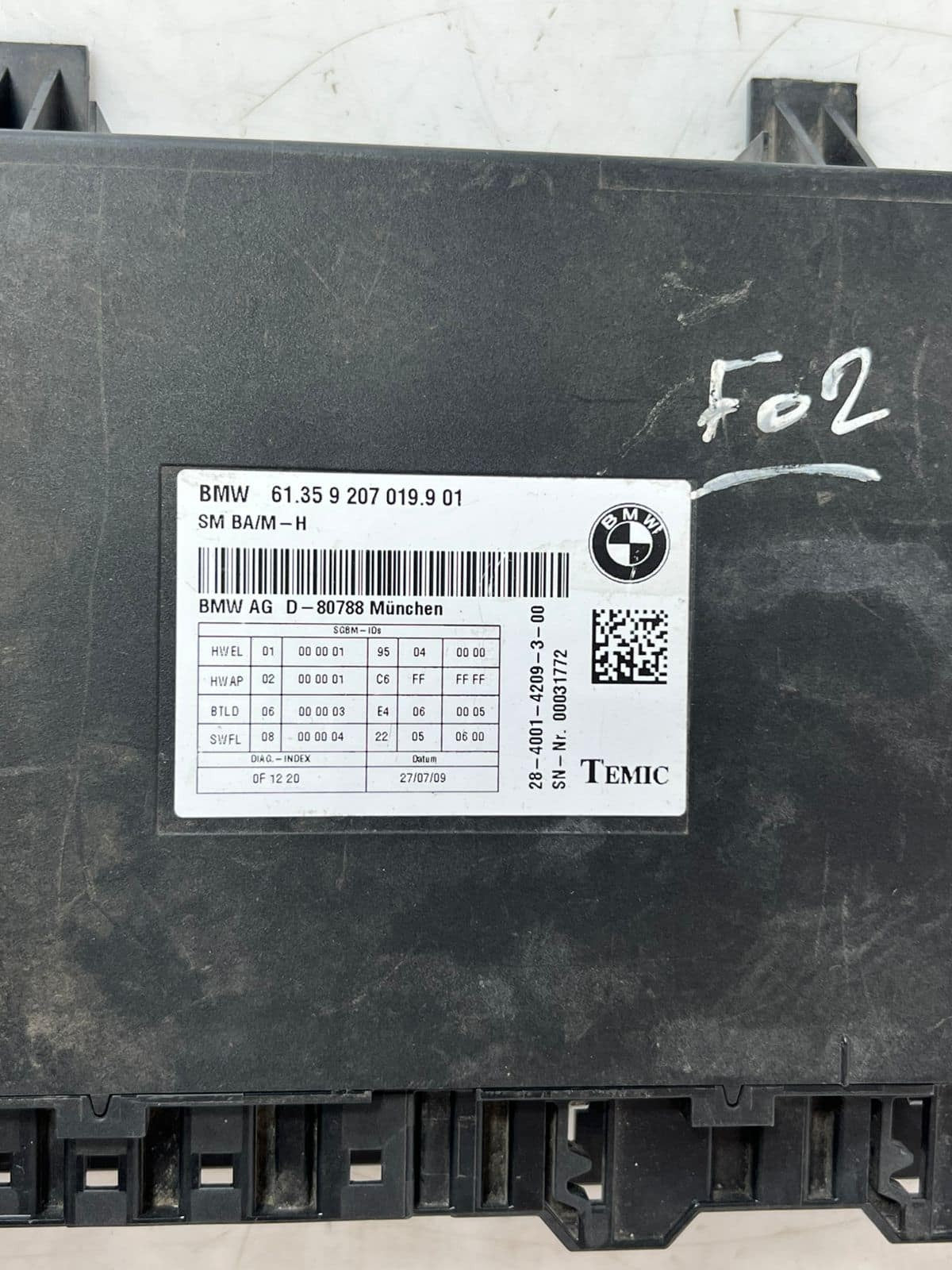 BMW F01 F02 F03 F06 F07 F10 F11 FRONT Seat Control Module 9207019 OEM