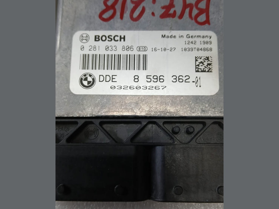 BMW 218d F45 2016 B47 ENGINE CONTROL UNIT ECU MODULE DDE 8596362