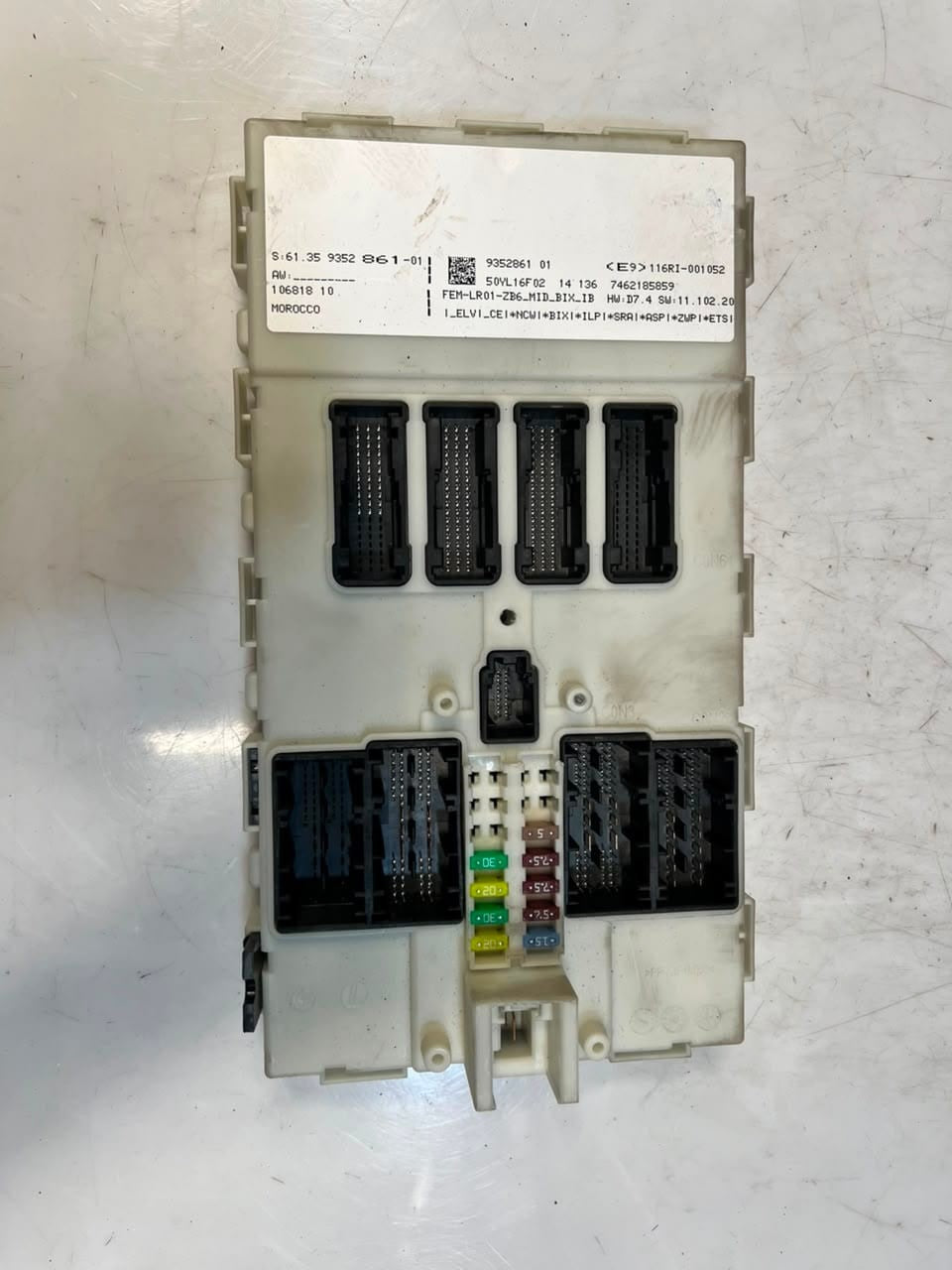 2014 BMW 1' 116i F20 N13 ENGINE CONTROL UNIT ECU SET DME+FEM+1KEY 8630125 OEM