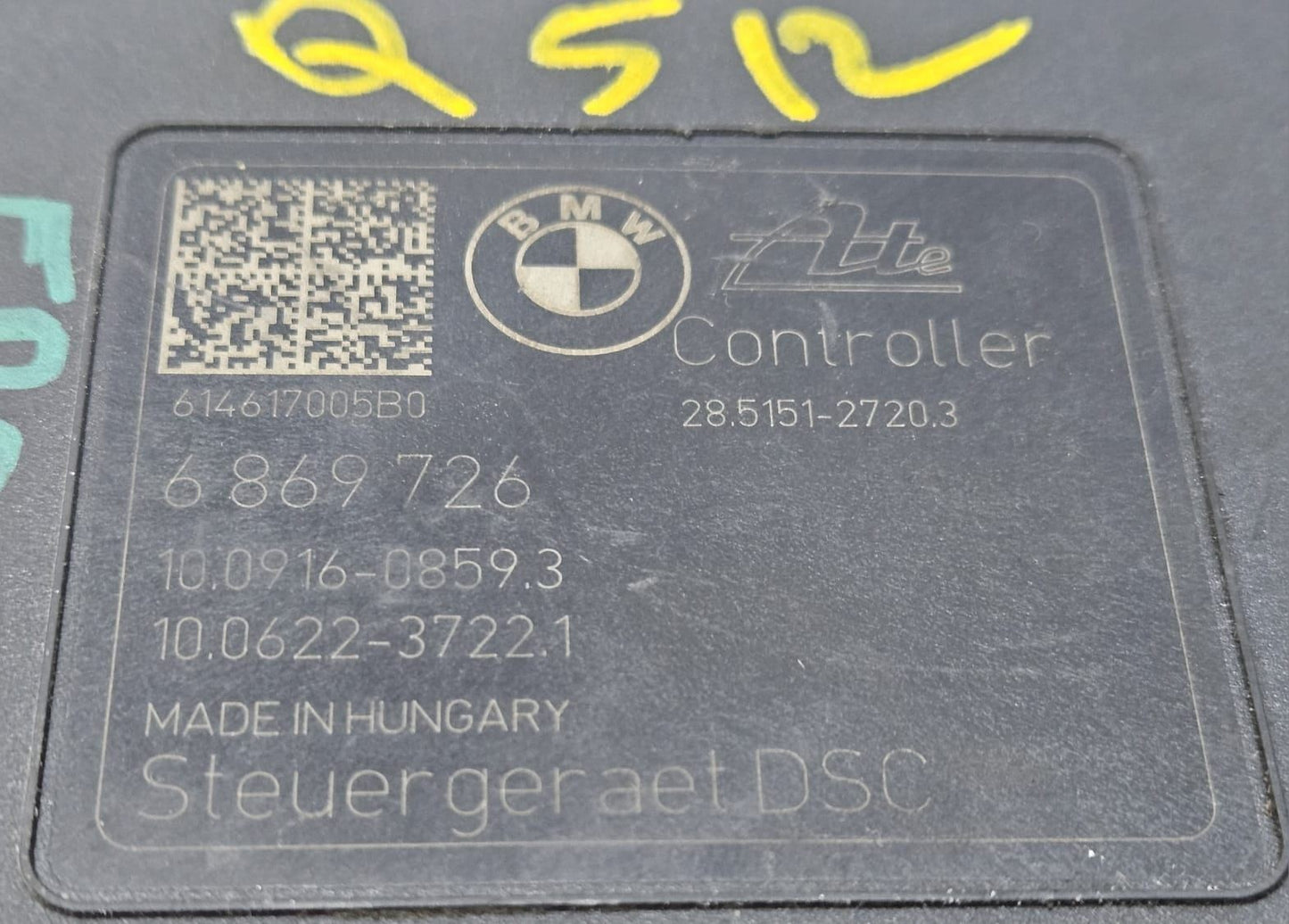 2014-2015 BMW 320i Anti Lock Brake Pump Module 6869726