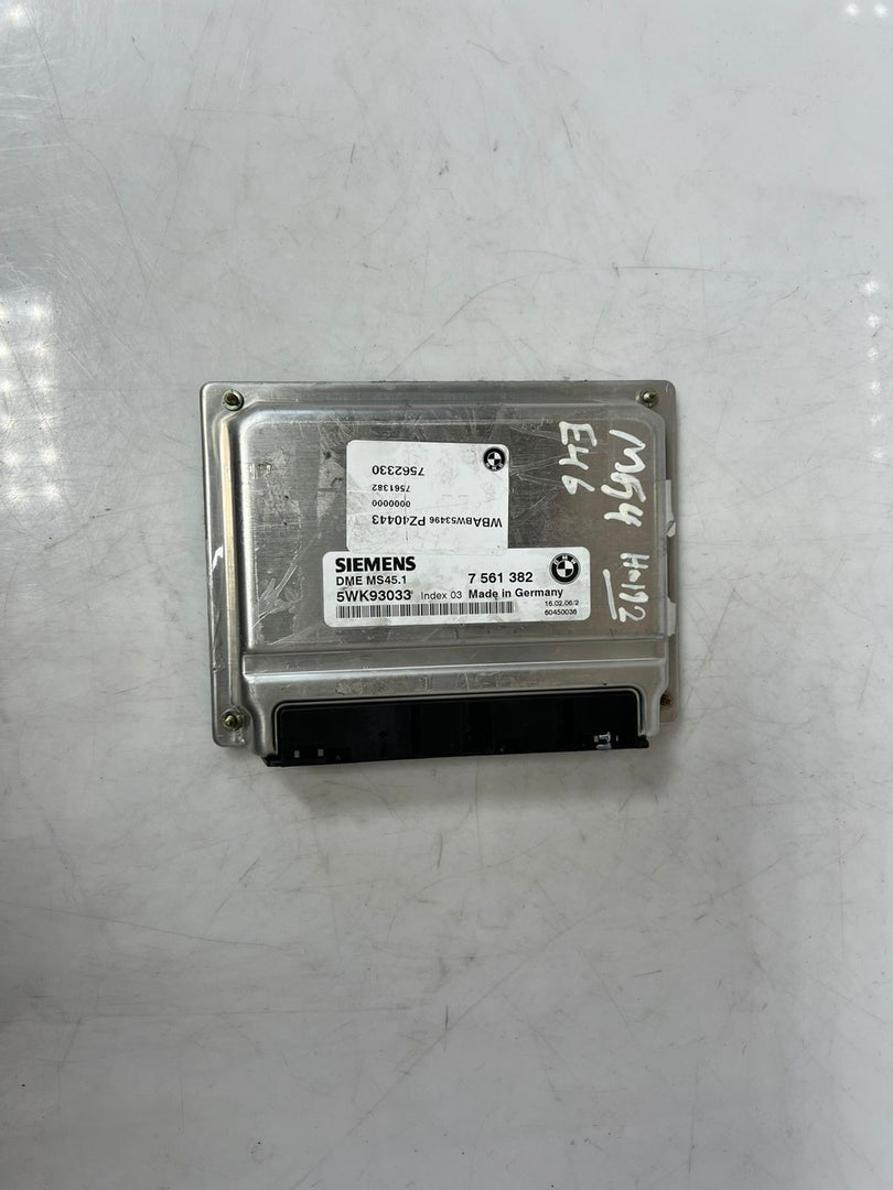 2004-2006 BMW M54 E46 ENGINE CONTROL UNIT ECU COMPLETE SET 7561382 OEM