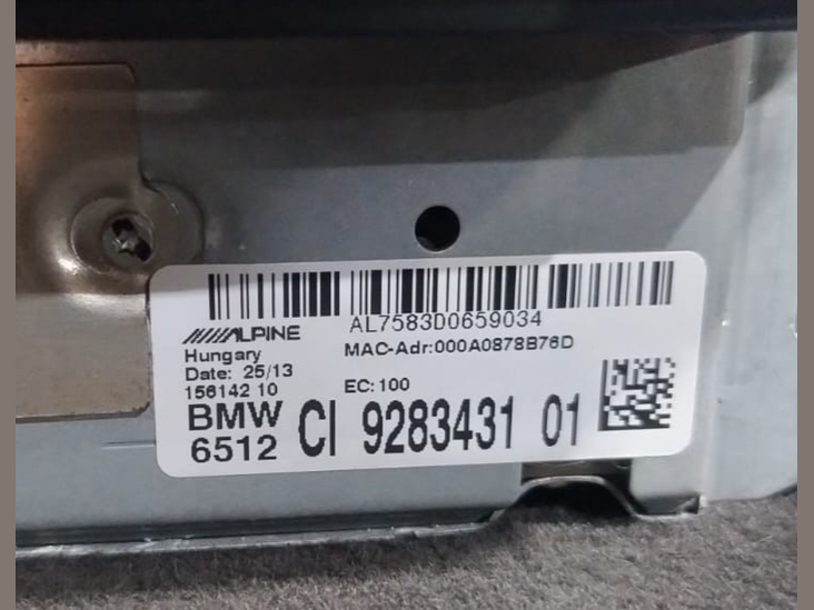 OE BMW E82 E88 E90 CIC SAT NAV COMPUTER NAVIGATION HEAD UNIT JAPAN - 9283431