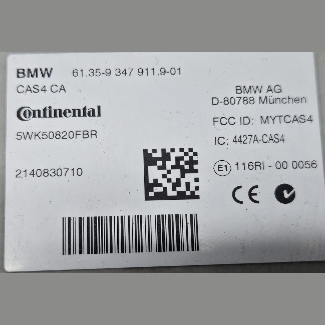 2012-2016 BMW F10 535i, F06 640i, and 740i N55 Engine Control Unit DME 8631748 