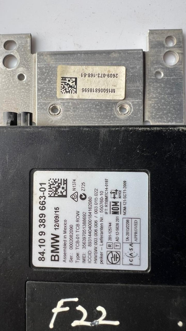 2015-2018 BMW X4 Telematics Control Unit Module 9389663 F26 X5 F15 X6 F16